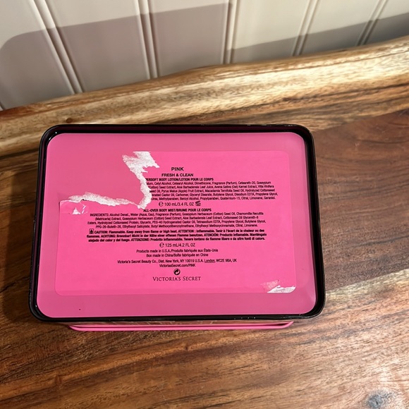 Rare PINK✨Victoria’s Secret Limited Edition fresh & clean Metal Collectors Box - Picture 5 of 12